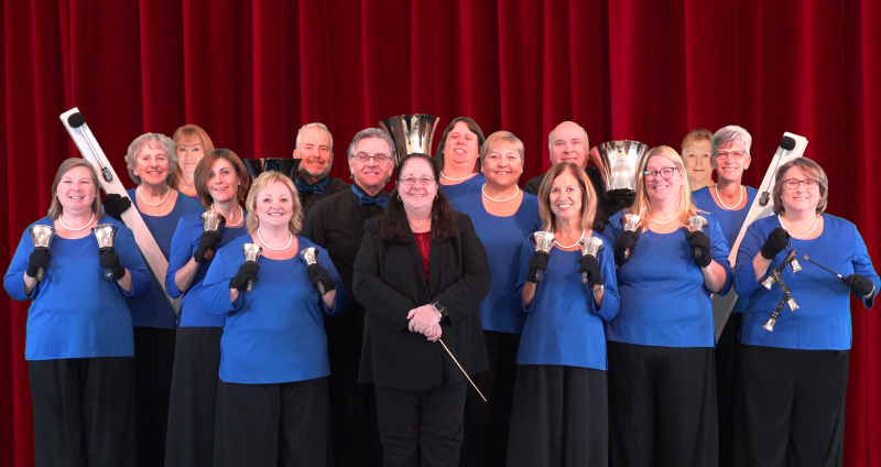 Capital Ringers shown are in back (l-r) Judy Moore, Janet Saunders, Steve Hallsted, Heather Beauchamp, Clay Monroe, Judy Peterson, Niki Runge, Susan Eshelman, David Mangler, Nancy Yost and Karen Mahaffie. In front are Leigh Anne Fake, Linda Simms, Carol Pillsbury, Leslie Smoyer and Christine Fox-Roberts. SUBMITTED PHOTO